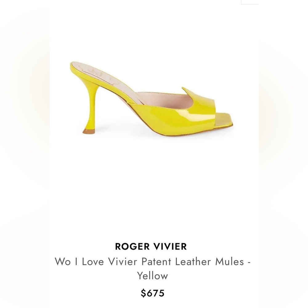 Roger Viver Yellow Mules